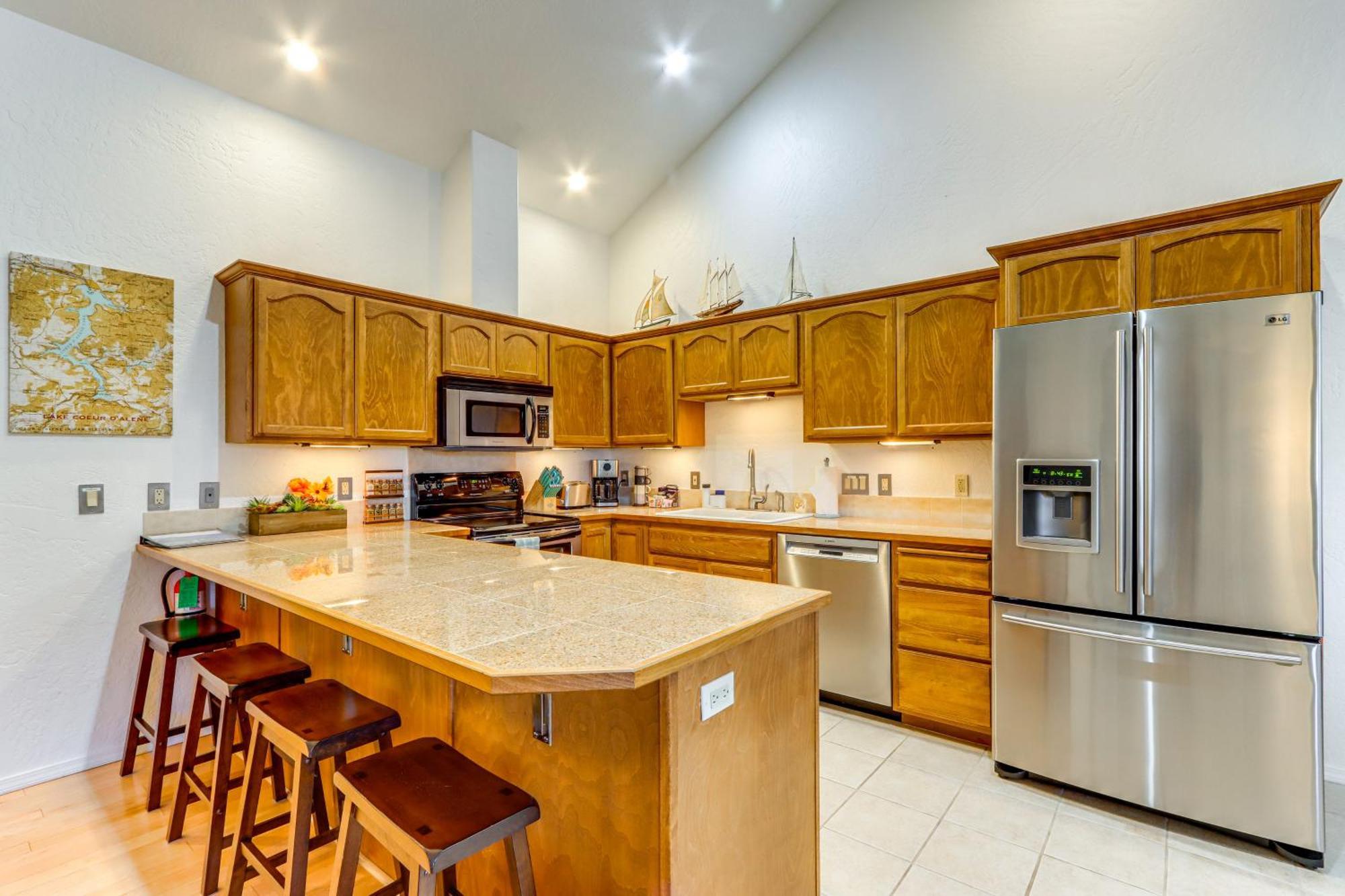 Modern Coeur Dalene Getaway Condo Walk Downtown! Coeur d'Alene Bagian luar foto